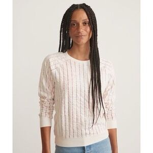 Marine Layer Women's XS Reversible Raglan Pullover LS Top 17051
